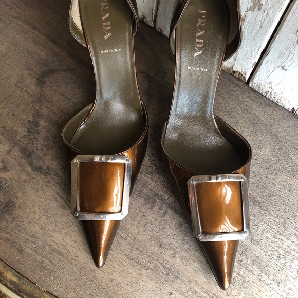 PRADA WOMEN'S SHOES SIZE 6.5 ITALY - Picture 5 of 7